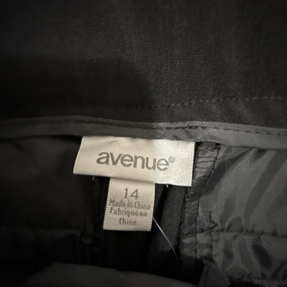 Avenue Cool Hand Straight Leg Tummy Control Gray Trouser Plus Size 14 NWT - Picture 4 of 9